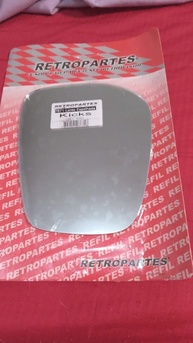 Lente Espelho Retrovisor Nissan Kicks 2016-2023 (Esquerdo) - Visão Clara e Segura - imagem 1