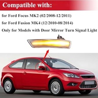 Luz de Seta Sequencial LED Ford Focus MK2/MK3/MK4 e Mondeo MK4 - Lente Clara (Par) - imagem 3