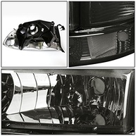 Faróis de Lente Fumê DNA Motoring para Dodge Durango e Dakota 98-04 | HL-OH-DD974P-SM-CL1 - imagem 4