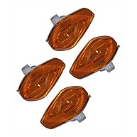 Lentes Pisca Titan Fan Bros: Kit 4 Lentes Laranja - imagem 1