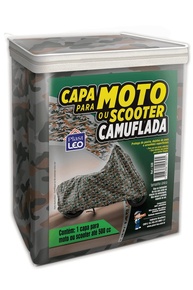 Capa de Moto Camuflada Plast Leo: Proteção Total para sua Moto ou Scooter - imagem 1