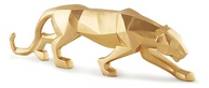 Escultura Leopardo Dourado em Polirresina - Decore com Estilo e Sofisticação - imagem 1