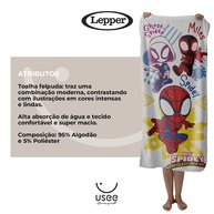 Toalha Spidey: Banho Divertido e Conforto Lepper - imagem 2