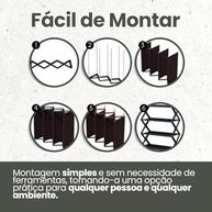 Sapateira Organizadora Portátil com 4 Prateleiras - 8 Pares, Design Moderno e Leve - imagem 5