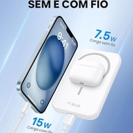 Power Bank Magnético 5000mAh Indução Turbo: Carregamento Rápido e Leve - imagem 5