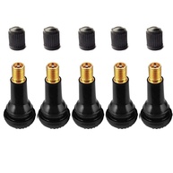 Kit 5 Válvulas TR-414 Borracha Pneu Carro Aro 13-24 Liga Leve Ferro - imagem 1