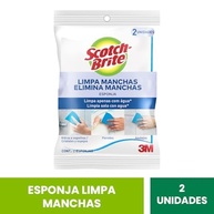 Scotch-Brite 3M Esponja Tira Manchas para Limpeza Leve - 2 Unidades - imagem 4
