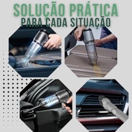 Aspirador de Pó Portátil 4 em 1: Potente, Leve e Recarregável para Casa e Carro (Verde) - imagem 4