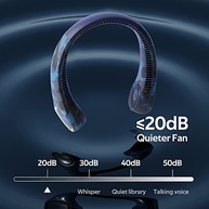 Ventilador de Pescoço Portátil Silencioso com Refrigeração 360° - Leve, Confortável e Versátil - imagem 5