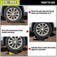Pr1me Camper Leveler: Kit Completo com 2 Niveladores RV Curvos, Calços e Tapetes Antiderrapantes - imagem 5