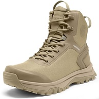 Coostar Botas Táticas Masculinas Leves De Combate Militar Com Zíper Lateral, Botas De Trabalho Para Motocicleta, Caminhada, À Prova D'Água, 8 Polegadas, Tamanho Areia, 9,5 - imagem 2