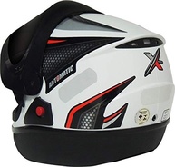 Capacete FW3 Automático Branco e Prata 56 com Viseira Cristal - Segurança e Leveza - imagem 4