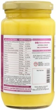 Manteiga Ghee Leviora Sal do Himalaia 300g - imagem 3