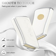 OFFCURVE Capa Protetora Premium para Chaveiro Lexus ES350/ES300h/UX200/LS500/LC500 - Branco Prateado - imagem 4
