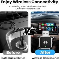 Adaptador CarPlay e Android Auto Sem Fio 2 em 1: Liberdade Wireless na Sua Viagem! - imagem 3