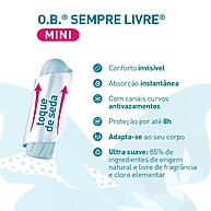 Absorvente Interno O.B. Médio Leve 10un Pague 8 – Conforto e Liberdade - imagem 2