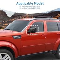 Capa Espelho Lateral Fibra de Carbono para Dodge Nitro e Jeep Liberty (2007-2012) - Kit 2 Peças - imagem 4