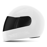 Capacete Fechado Pro Tork Liberty 4 Solid Branco Tam. 60 com Viseira Fumê - Segurança e Estilo - imagem 2