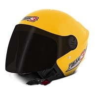 Capacete Aberto Pro Tork New Liberty 3 Solid Amarelo - Tamanho 60 com Viseira Fumê - imagem 3