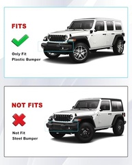 Suporte Frontal Premium KEWISAUTO para Placa de Licença Jeep Wrangler JL/JLU & Gladiator JT (2018-2025) - imagem 4