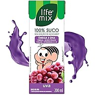 Suco Uva Turma da Mônica LIFE MIX 200ml - Vegano, Ômega 3 - imagem 4