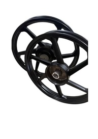 RODA DE LIGA LEVE 1.60X18/11.85X18 6 PALITOS YBR 125 FACTOR 2013 (PAR) PRETO - imagem 2