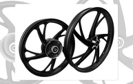 Roda Rodão Liga Leve Biz 125 Freio Disco 5 Pontas Pé Galinha - imagem 2