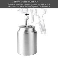 Copo de Pintura à Pistola 1000ml com Alimentação por Gravidade - Liga de Alumínio Resistente - imagem 3