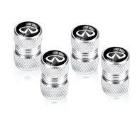 4 Tampas de Válvula de Pneu em Liga de Alumínio Prata - Estilo e Proteção para seu Infiniti e outros Veículos - imagem 2