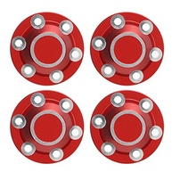 Tampa de Trava de Pneu RC Domary: Liga de Alumínio Premium para Axial 1/6 SCX6 JLU (Vermelho) - imagem 2