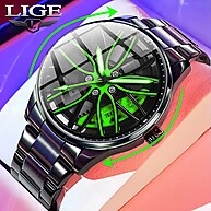 LIGE: Relógio Masculino à Prova D'água e Luminoso - imagem 1