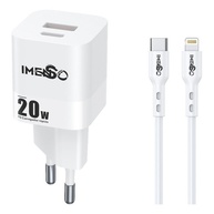 Carregador Rápido 20W USB-C/USB-A + Cabo Lightning - imagem 2