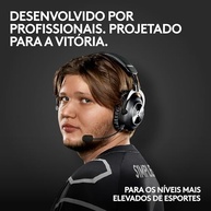 Headset Gamer Sem Fio Logitech G PRO X 2 LIGHTSPEED Com Microfone Removível, Drivers de Grafeno 50mm, Conexão Bluetooth, USB e 3,5 mm, Compatível com PC, PS5, PS4, Switch - Preto - imagem 2