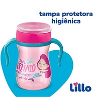 Lillo Copo 360º Evolution Rosa 240ml com Alça - Transição Segura e Divertida para Bebês - imagem 5