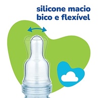 Lillo Mamadeira Chuquinha Primeiros Passos 50ml Azul - Bico Macio Silicone Segurança - imagem 5