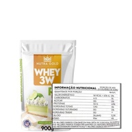 Nutra Whey 3W Torta de Limão 900 gramas Nutragold - imagem 2