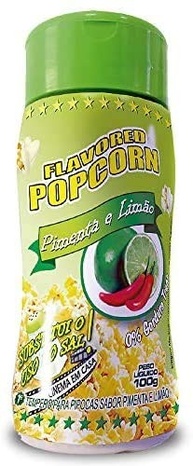 Temperos P/ Pipoca Popcorn Cx 12 Frascos. 6 Tomate e Queijo - 6 Pimenta e Limão - imagem 3