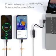 Adaptador USB-C para USB 3.0 90°: Conecte Sem Limites! - imagem 3