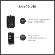 Adaptador Universal de Tomada Conair: Viagem Sem Limites com USB-C e Proteção contra Surtos - imagem 4