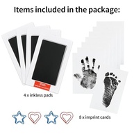 Kit de Impressão de Mãos e Pés para Bebês - Almofada Sem Tinta, Limpa e Segura para Registrar Memórias - imagem 4