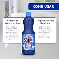 Limpa Rejunte e Piso Cerâmico Sanol 1L - Potente Removedor de Sujeiras Difíceis - imagem 5