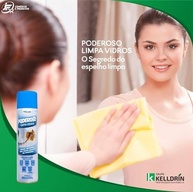 Poderoso Limpa Vidros Kelldrin 400ml - Brilho Impecável sem Resíduos - imagem 3
