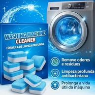 Kit 10 Pastilhas Limpa Máquinas de Lavar Efervescentes Antibacterianas - Limpeza Profunda para Todos os Modelos - imagem 4