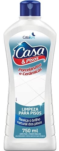 Casa & Km Limpador para Pisos Cerâmicas e Porcelanatos 750ml - Brilho Natural e Fragrância Sofisticada - imagem 2