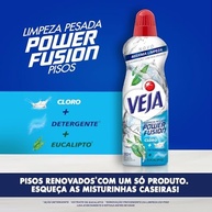Veja Limpeza Pesada Power Fusion com Cloro Desinfetante e Limpador 950ml - Máxima Potência de Limpeza e Desinfecção - imagem 5