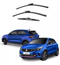 Kit Palheta Limpador Parabrisa Fiat Argo (2018-2022) - Dianteira + Traseira Original - imagem 1