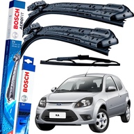 Kit Palhetas Limpador Parabrisa Bosch Aerofit Dianteira + Traseira Ford Ka (2002-2009) - Limpeza Impecável! - imagem 1