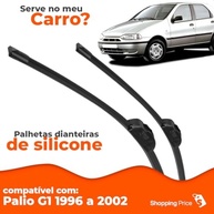 Kit Palhetas Limpador Para-brisa Fiat Palio 1996-2002 Silicone Premium - imagem 4