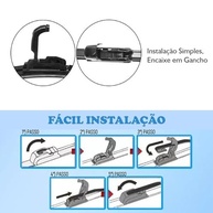 Par de Palhetas Limpador Parabrisa Gol G5 (2008-2012) - Silicone Premium - imagem 4