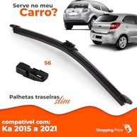 Palheta Limpadora Para-Brisa Traseiro Vigia Slim 10" Ford Ka 2015-2021 Silicone - imagem 4